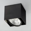 Spoty Natynkowe|Zumaline Reflektor natynkowy 1-punktowy czarny BOX1 13,2x13,2 cm