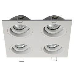 Zumaline Reflektor podtynkowy 4-punktowy biały CHUCK DL 4 SQUARE