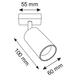 Reflektory| Reflektor podwieszany kinkiet czarno-złoty MARIBEL I