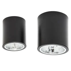 Spoty Natynkowe|Luminex Reflektor 1-punktowy czarny ROUND, średnica 11 cm