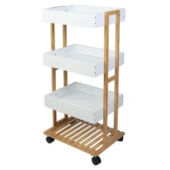 Regał łazienkowy na kółkach