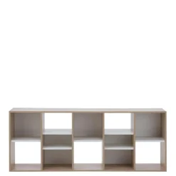 Dzieci DiTrendi Regał dąb sonoma biały nowoczesny BRICK