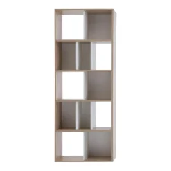 Dzieci DiTrendi Regał dąb sonoma biały nowoczesny BRICK