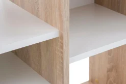 Dzieci DiTrendi Regał dąb sonoma biały nowoczesny BRICK