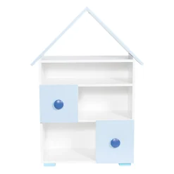Regały Dla Dzieci|Szafki| Regał domek TOP BABY niebieski