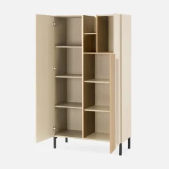 Dzieci inny Regał dwudrzwiowy beżowy SERGIO 165 cm