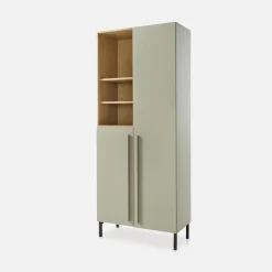 Regały Dla Dzieci|Szafki|inny Regał dwudrzwiowy zielony SERGIO 195 cm