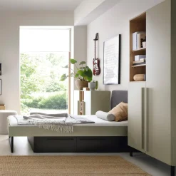 Regały Dla Dzieci|Szafki|inny Regał dwudrzwiowy zielony SERGIO 195 cm