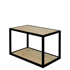 Qubik Regał KAMPO 59,7 cm + komplet dębowych półek INSIDE