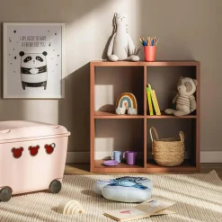 Dzieci FORTE Regał kwadratowy MAURO terracotta