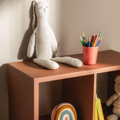 Dzieci FORTE Regał kwadratowy MAURO terracotta