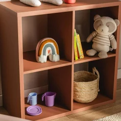 Dzieci FORTE Regał kwadratowy MAURO terracotta