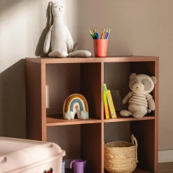 Dzieci FORTE Regał kwadratowy MAURO terracotta