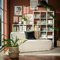 FORTE Regał MAURO 176,3x107,2 cm biały