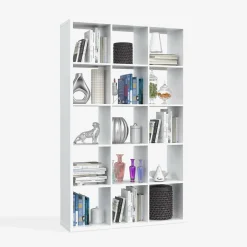 FORTE Regał MAURO 176,3x107,2 cm biały