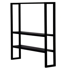 Regały I Półki| Regał nadstawny na przyprawy czarny metal KAMPO 60 cm