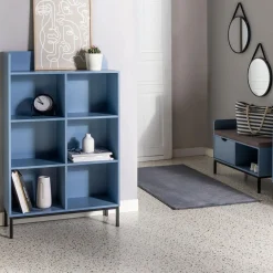 Szafki|Regały|inny Regał niebieski SUAVE