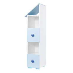 Regały Dla Dzieci|Szafki| Regał niebieski TOP BABY lewy