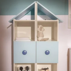 Regały Dla Dzieci|Szafki| Regał niebieski TOP BABY lewy