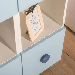 Regały Dla Dzieci|Szafki| Regał niebieski TOP BABY prawy