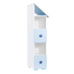 Regały Dla Dzieci|Szafki| Regał niebieski TOP BABY prawy