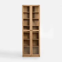Szafki|Regały|inny Regał przeszklony BEN dąb artisan