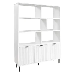 Regały Dla Dzieci|Szafki| Regał ryflowany 3-drzwiowy WAVE