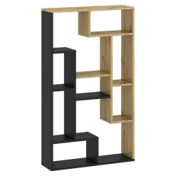 Dzieci Regał UNIWERSUM dąb artisan/czarny