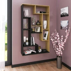 Dzieci Regał UNIWERSUM dąb artisan/czarny