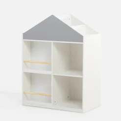 Regały Dla Dzieci|Szafki|inny Regał w kształcie domku GUSISI biało-szary