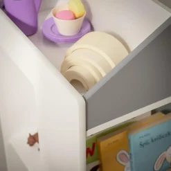 Regały Dla Dzieci|Szafki|inny Regał w kształcie domku GUSISI biało-szary