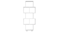 Regał wiszący biały TRIO