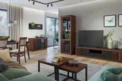 Szafki|Regały| Regał wolnostojący wysoki GLASS