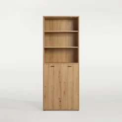 Szafki|Regały|FORTE Regał wysoki z drzwiami GOLDSBORO