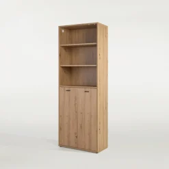 Szafki|Regały|FORTE Regał wysoki z drzwiami GOLDSBORO