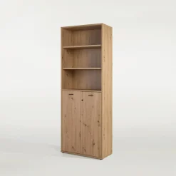 FORTE Regał wysoki zamykany na klucz GOLDSBORO