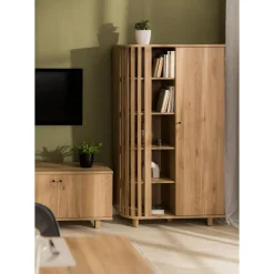 Szafki|Regały|FORTE Regał z lamelam RANFLURY