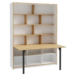 Szafki|Regały|FORTE Regał z półkami i biurkiem S-ROOM