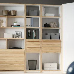 Szafki|Regały|FORTE Regał z półkami i szufladami S-ROOM 59,4 cm