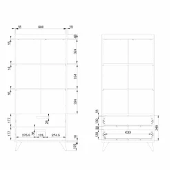 Regały Dla Dzieci|Szafki|LENART Regał z szufladami MOOD