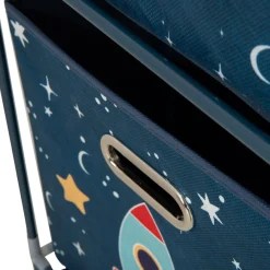 Przechowywanie|Pudełka I Pojemniki Do Przechowywania|inny Regał z 3-szufladami niebieski 35x35x102 cm