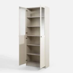 Szafki|Regały|inny Regał z witryną 75,3 cm TED kaszmir