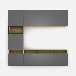 Szafki|Regały|inny Regał z witryną MULTI WALL