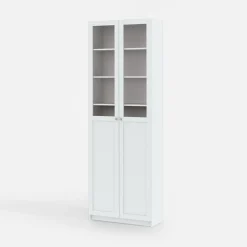 inny Regał zamknięty z witryną BEN biały