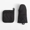 inny Rękawica kuchenna i podkładka pod garnek z neoprenem czarna