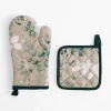 Tekstylia Kuchenne|Tekstylia Kuchenne|inny Rękawica kuchenna z podkładką w listki NICOLE COLLECTION