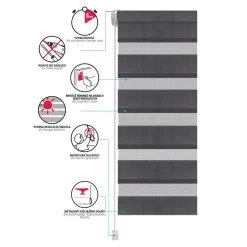Roleta DZIEŃ NOC 68x140 cm