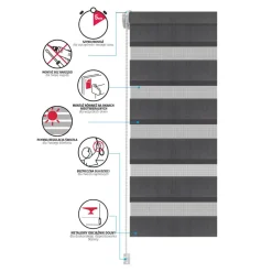 Rolety I Akcesoria| Roleta DZIEŃ NOC 35x140 cm