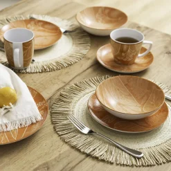 Miski, Patery I Półmiski|Lubiana Salaterka porcelanowa pomarańczowa CZTERY PORY ROKU 17,5 cm