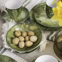 Lubiana Salaterka porcelanowa zielona CZTERY PORY ROKU 17,5 cm